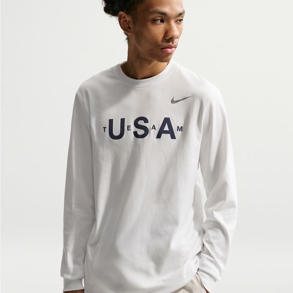 Team USA Nike ACG Dri-FIT Primary Logo Long Sleeve T-Shirt - White